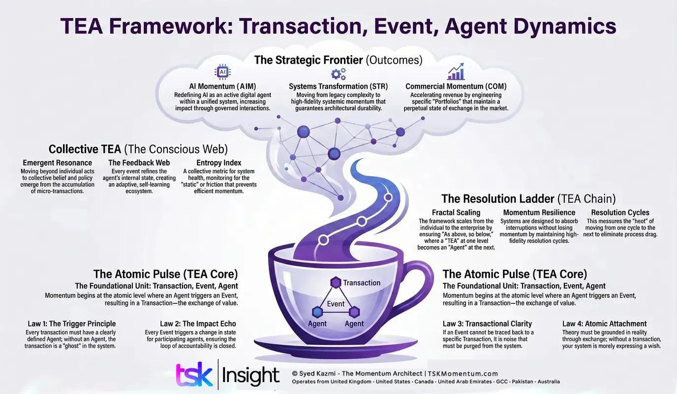 TEA Framework by Syed Kazmi - The Momentum Architect | TSK Insight